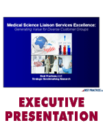 Medical Science Liaison Services Excellence: Generating Value for Diverse Customer Groups