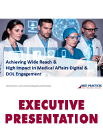 Medical Affairs and Digital Opinion Leader Engagement