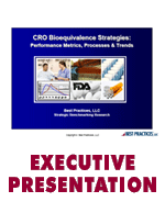 CRO Bioequivalence Strategies: Performance Metrics, Processes & Trends